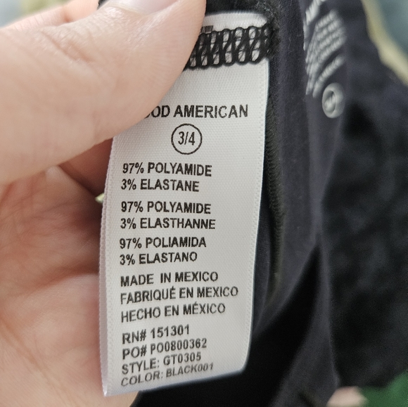 Good American Black Tee - size 3/4 - Picture 3 of 5